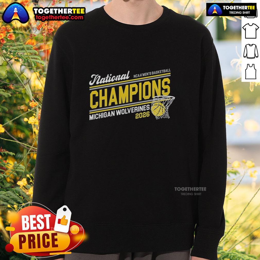 Top Michigan 2026 Basketball National Champions T-Shirt - Image 5