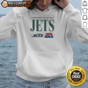 Alternative view of Original New York Jets Football Super Bowl Champions III T-Shirt