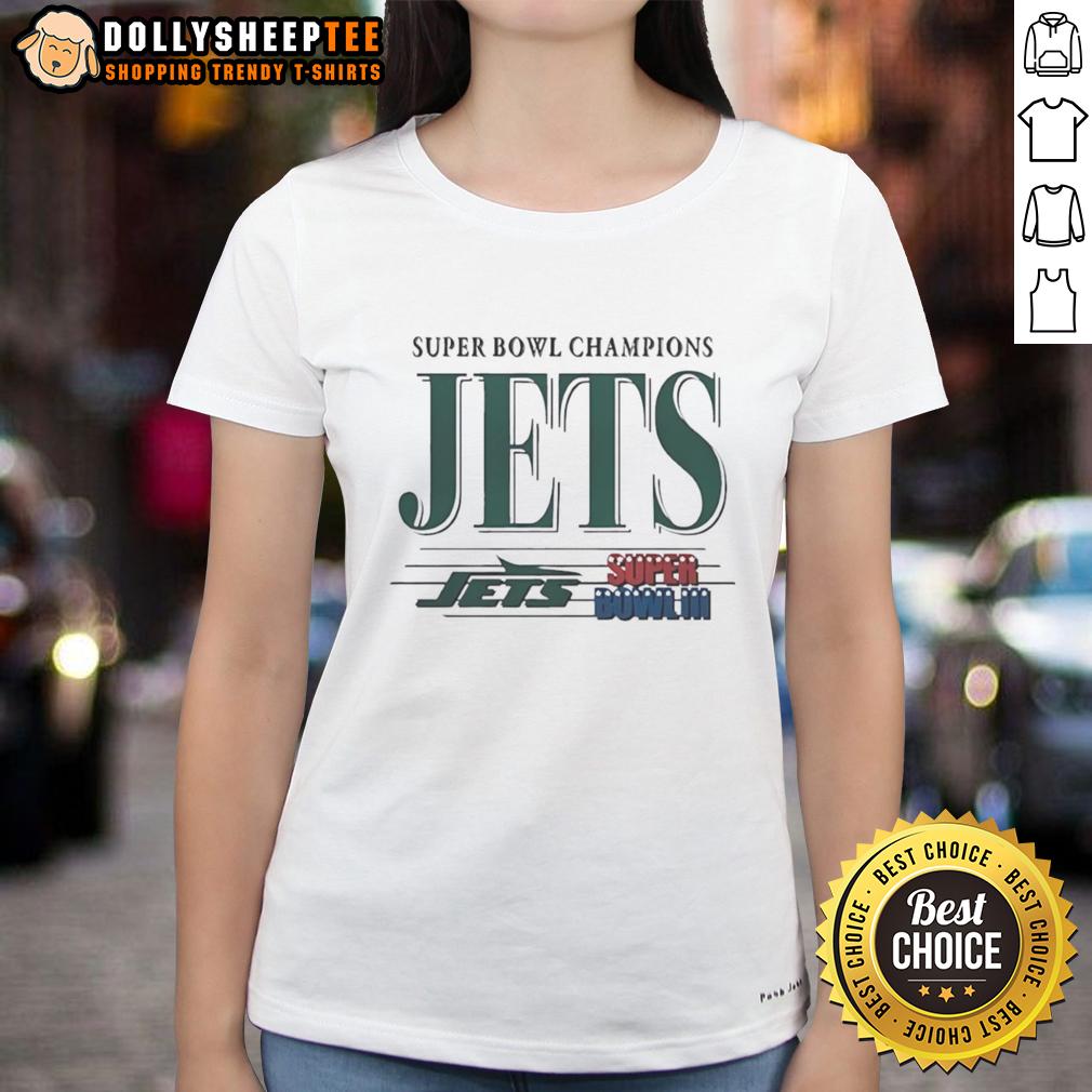 Original New York Jets Football Super Bowl Champions III T-Shirt - Image 3