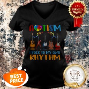 Alternative view of Nice Autism Awareness I Rock My Own Rhythm Shirt