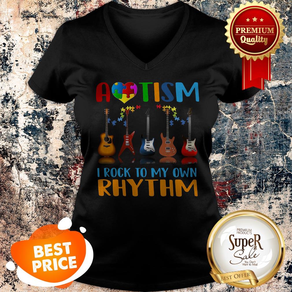 Nice Autism Awareness I Rock My Own Rhythm Shirt - Image 2