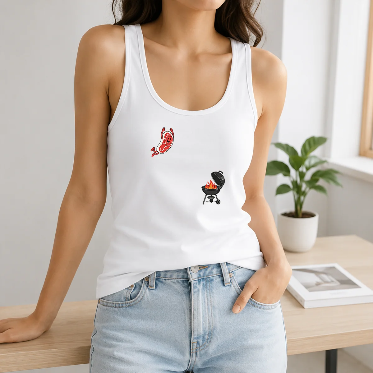 Pretty Steak Fly BBQ Freedom American 4th Of July 2026 Shirt - Image 3