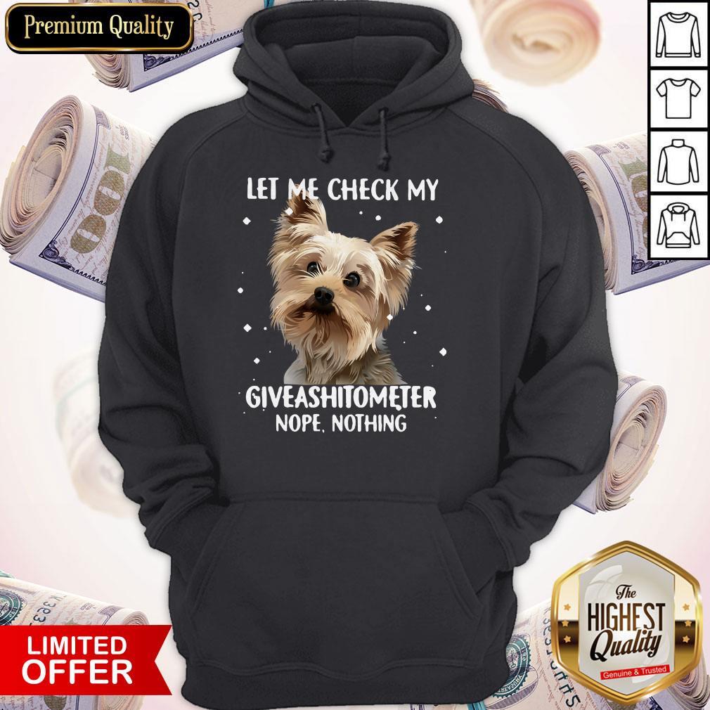 Let Me Check My Giveashitometer Nope Nothing Shirt - Image 2
