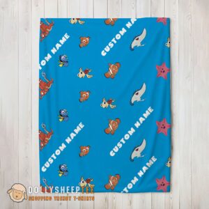 Perfect Disney Finding Nemo & Dory Characters Blanket Fleece Customized Blanket