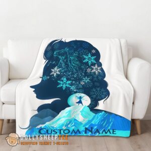 Alternative view of Perfect Disney Frozen Elsa Double-Exposure Blanket Fleece Customized Blanket