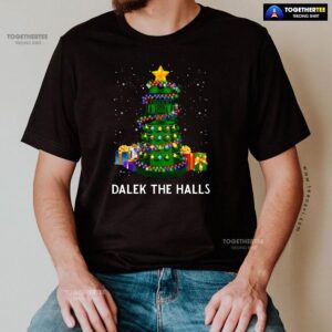 Alternative view of Dalek The Halls Christmas T-Shirt
