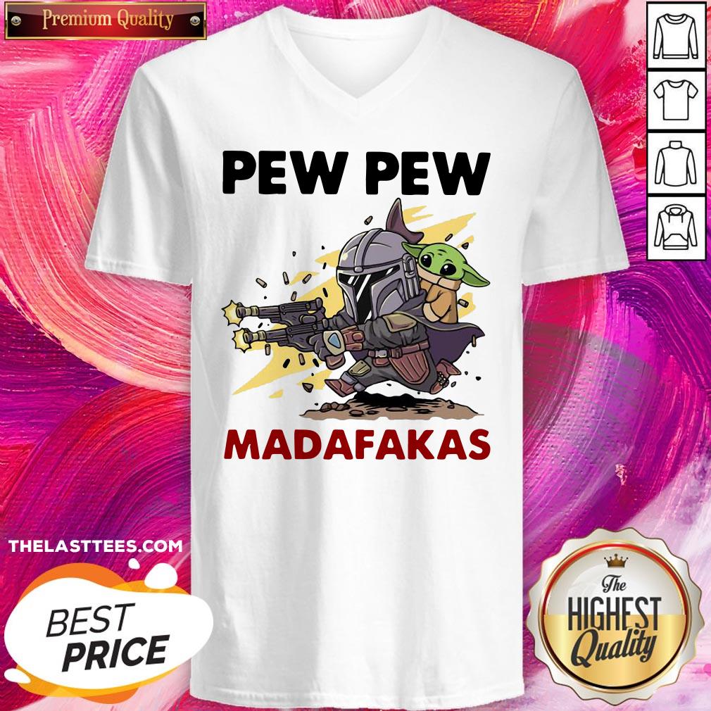 Excellent The Mandalorian Baby Yoda Pew Pew Madafakas Shirt - Image 2