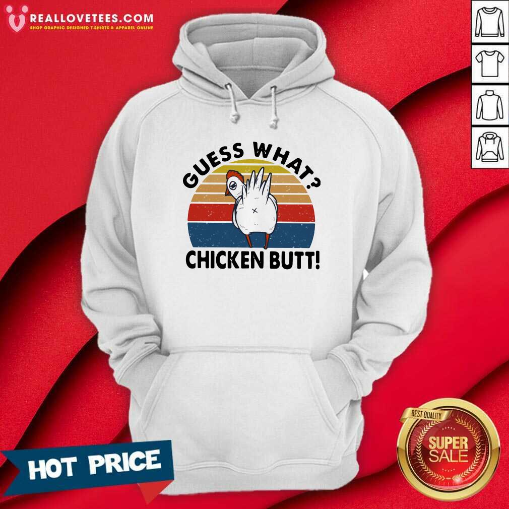 Official Guess What Chicken Butt Vintage Sunset Shirt - Image 4