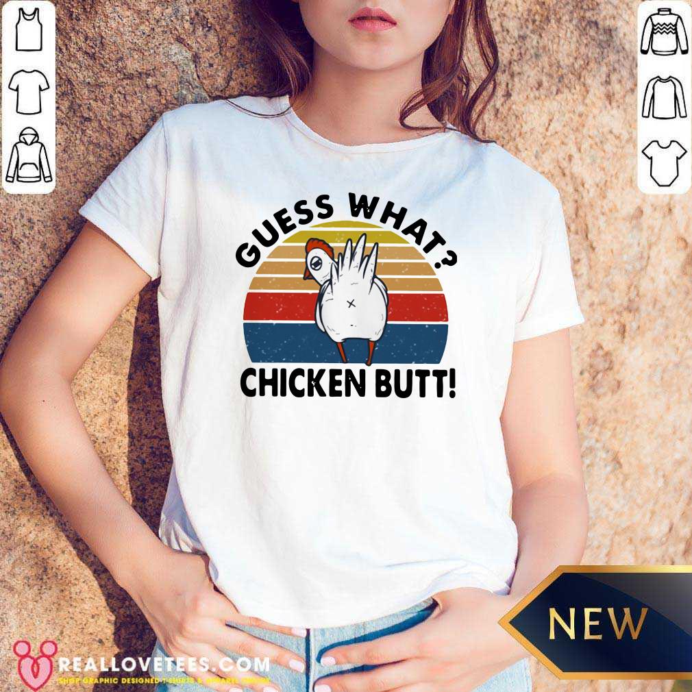 Official Guess What Chicken Butt Vintage Sunset Shirt - Image 5