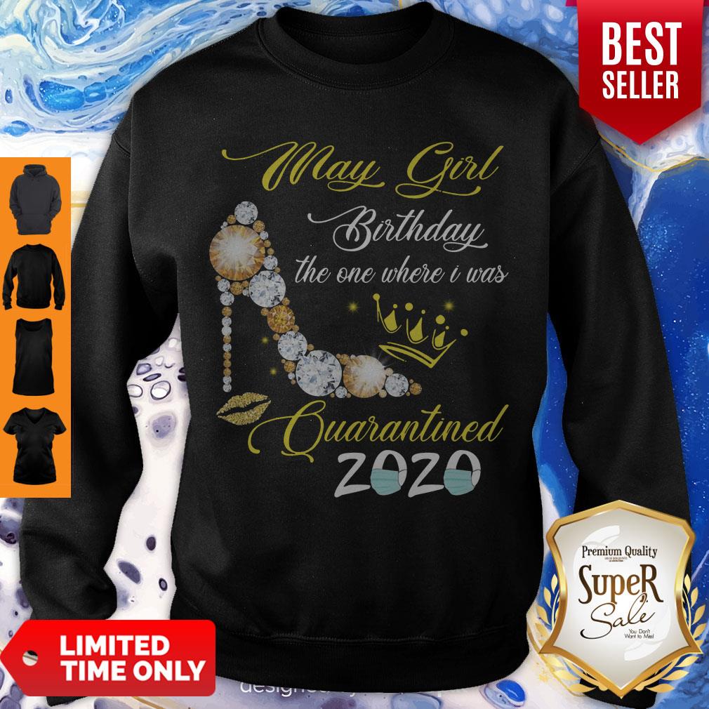 High Heel May Girl Birthday The One Where I Was Quarantined 2020 Shirt - Image 3