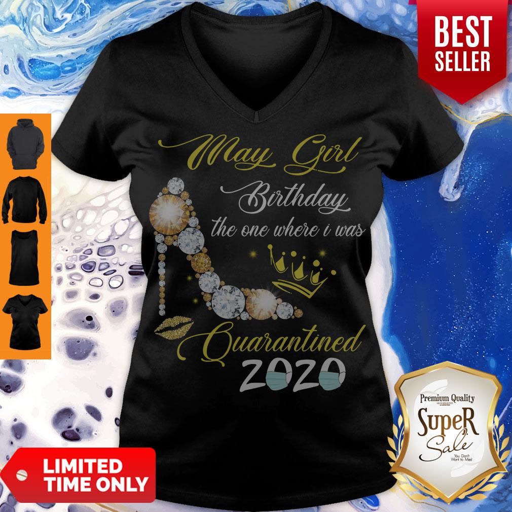 High Heel May Girl Birthday The One Where I Was Quarantined 2020 Shirt - Image 5