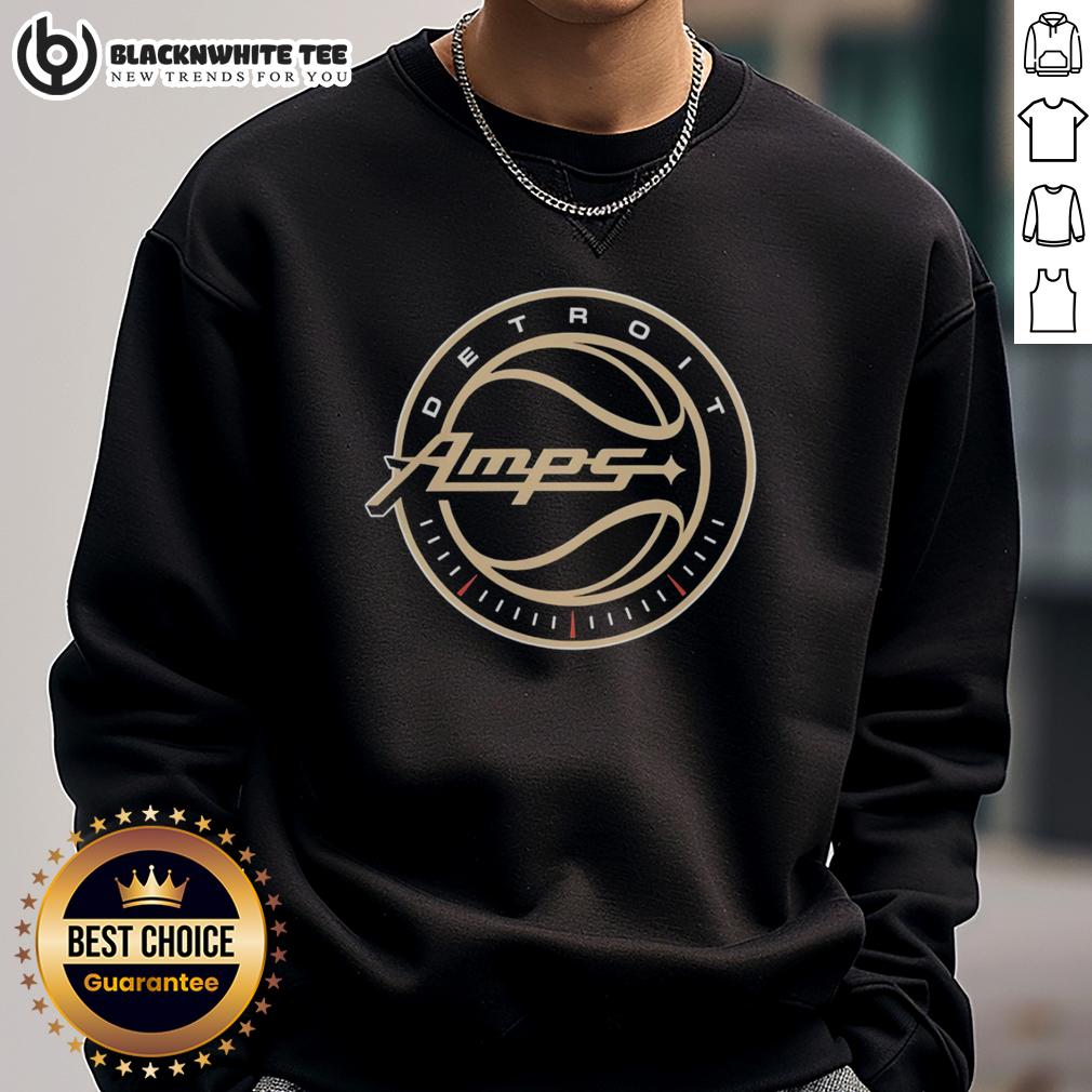 Awesome Detroit Amps Basketball 3X3 BIG3 Logo T-Shirt - Image 5