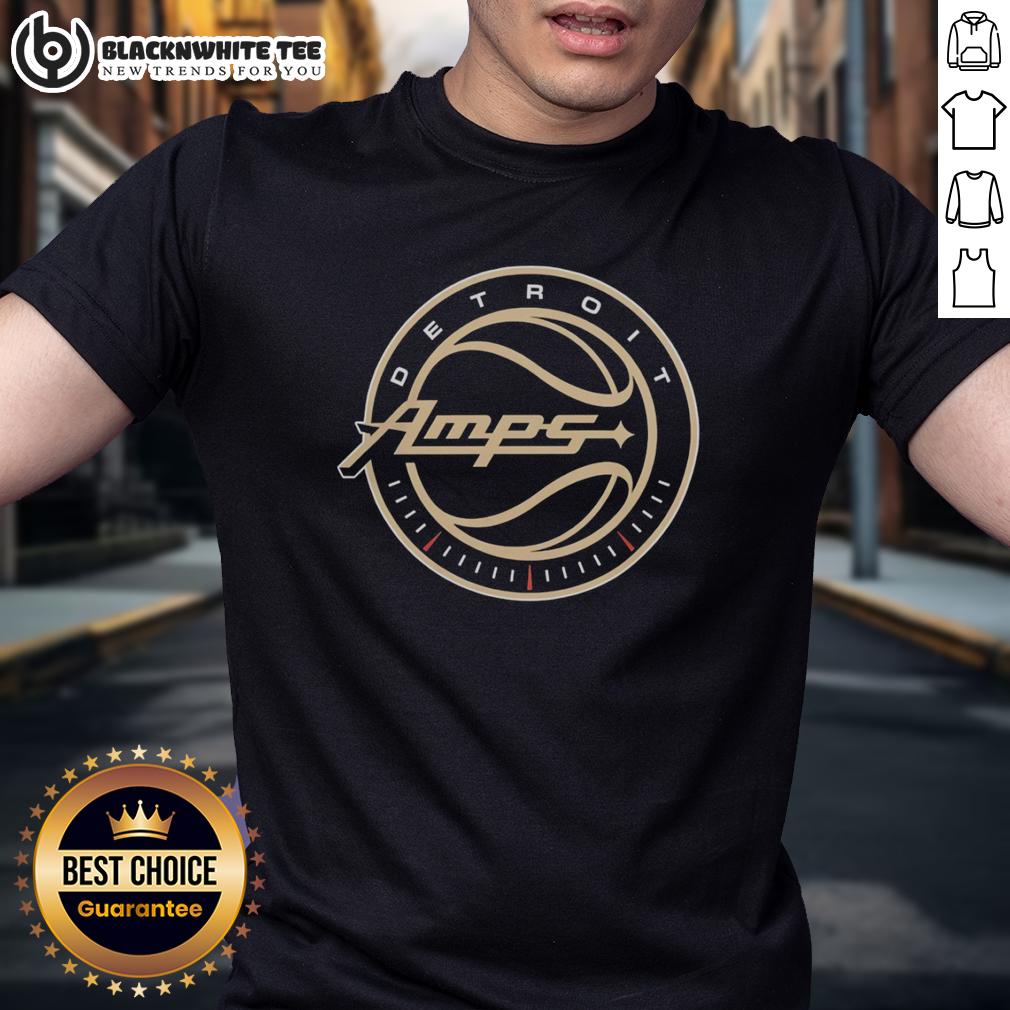 Awesome Detroit Amps Basketball 3X3 BIG3 Logo T-Shirt