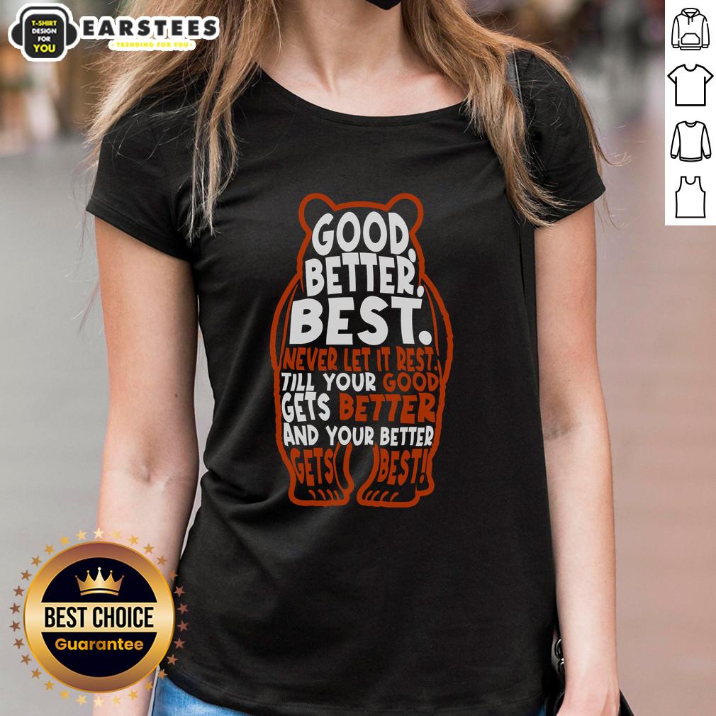 Good Better Best Bears Sports Football T-Shirt - Image 3