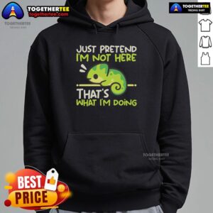 Alternative view of Premium Chameleon Not Here T-Shirt