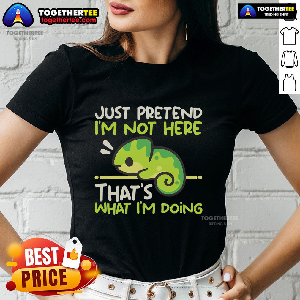 Premium Chameleon Not Here T-Shirt - Image 3