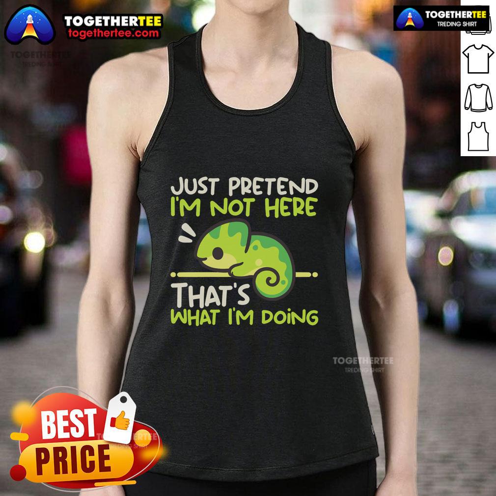 Premium Chameleon Not Here T-Shirt - Image 4