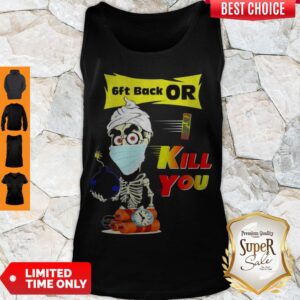 Alternative view of Jeff Dunham Skeleton Covid 19 6ft Back Or Kill You Shirt