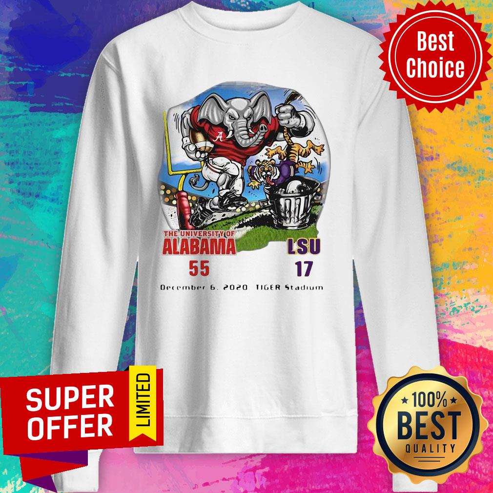 Nice The University Of Alabama 55 And LSU 17 Shirt - Image 5