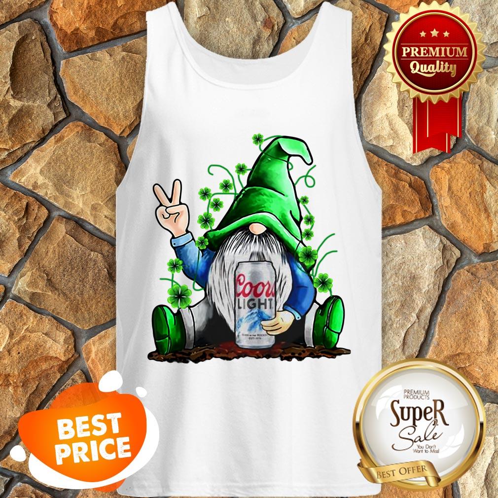 Nice St Patrick’s Day Irish Gnome And Coors Light shirt - Image 3
