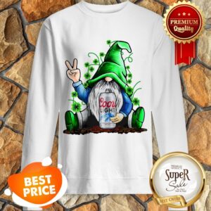 Alternative view of Nice St Patrick’s Day Irish Gnome And Coors Light shirt