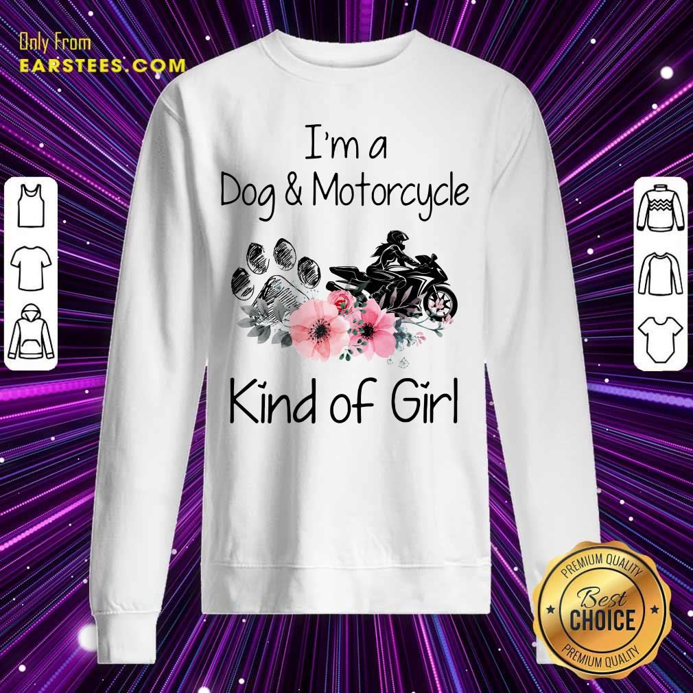I'm A Dog And Motorcycle Flower Shirt - Image 3