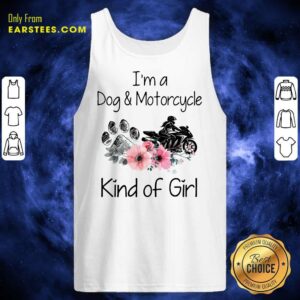 Alternative view of I'm A Dog And Motorcycle Flower Shirt