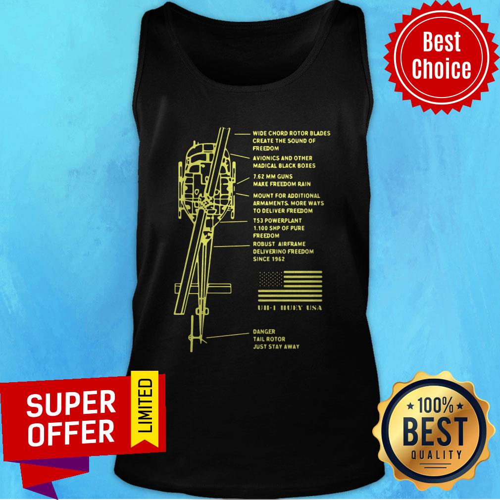 Nice Chemiscal Uh 1 Helicopter Symmetrical Shirt - Image 3