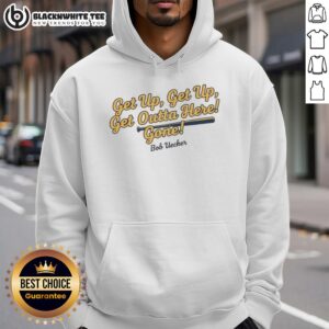 Alternative view of Good Bob Uecker Milwaukee Brewers MLB Get Up Get Up Get Outta Here Gone T-Shirt