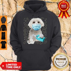 Alternative view of Awesome Maltese Dog Face Mask Quarantine Shirt