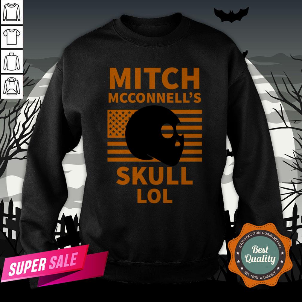 Mitch McConnell'S Skull LOL Halloween Vintage Shirt - Image 4