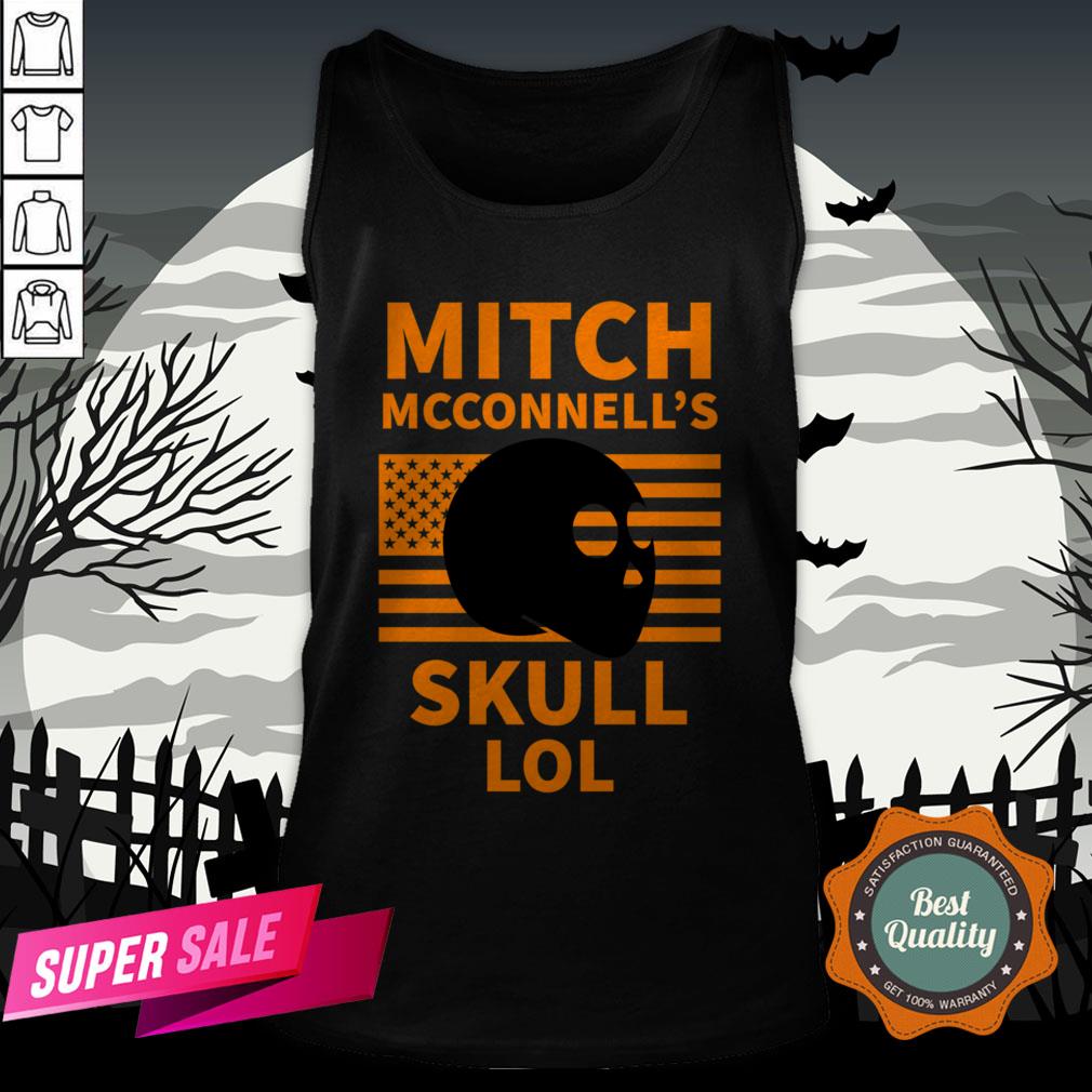 Mitch McConnell'S Skull LOL Halloween Vintage Shirt - Image 3