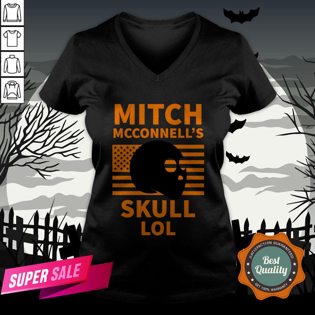 Mitch McConnell'S Skull LOL Halloween Vintage Shirt - Image 2