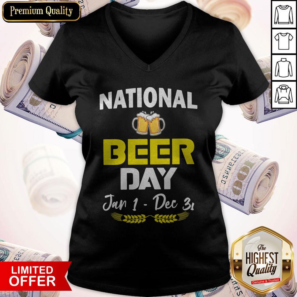 Official National Beer Day Jan 1 – Dec 31 Shirt - Image 3