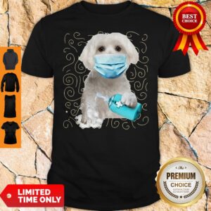 Awesome Maltese Dog Face Mask Quarantine Shirt