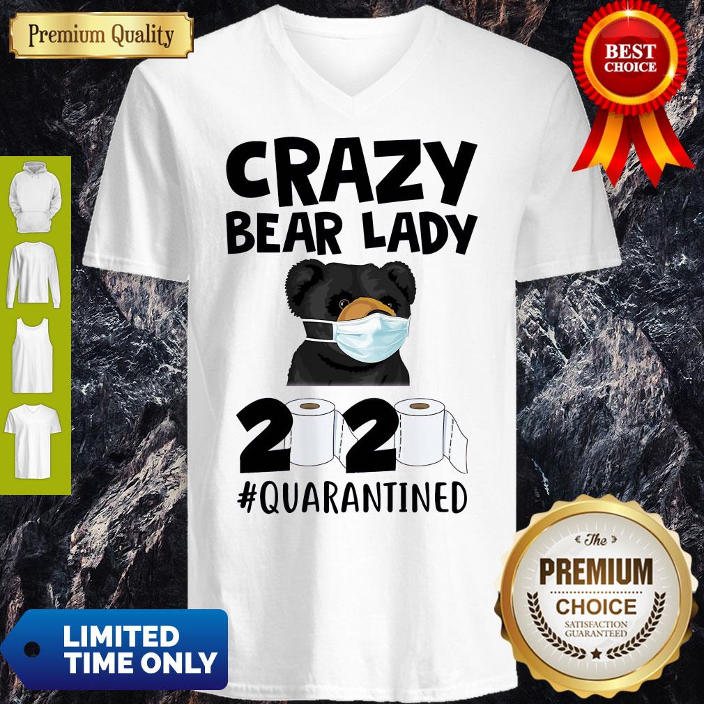 Top Official Crazy Bear Lazy Face Mask 2020 Toilet Paper Quarantined Shirt - Image 5