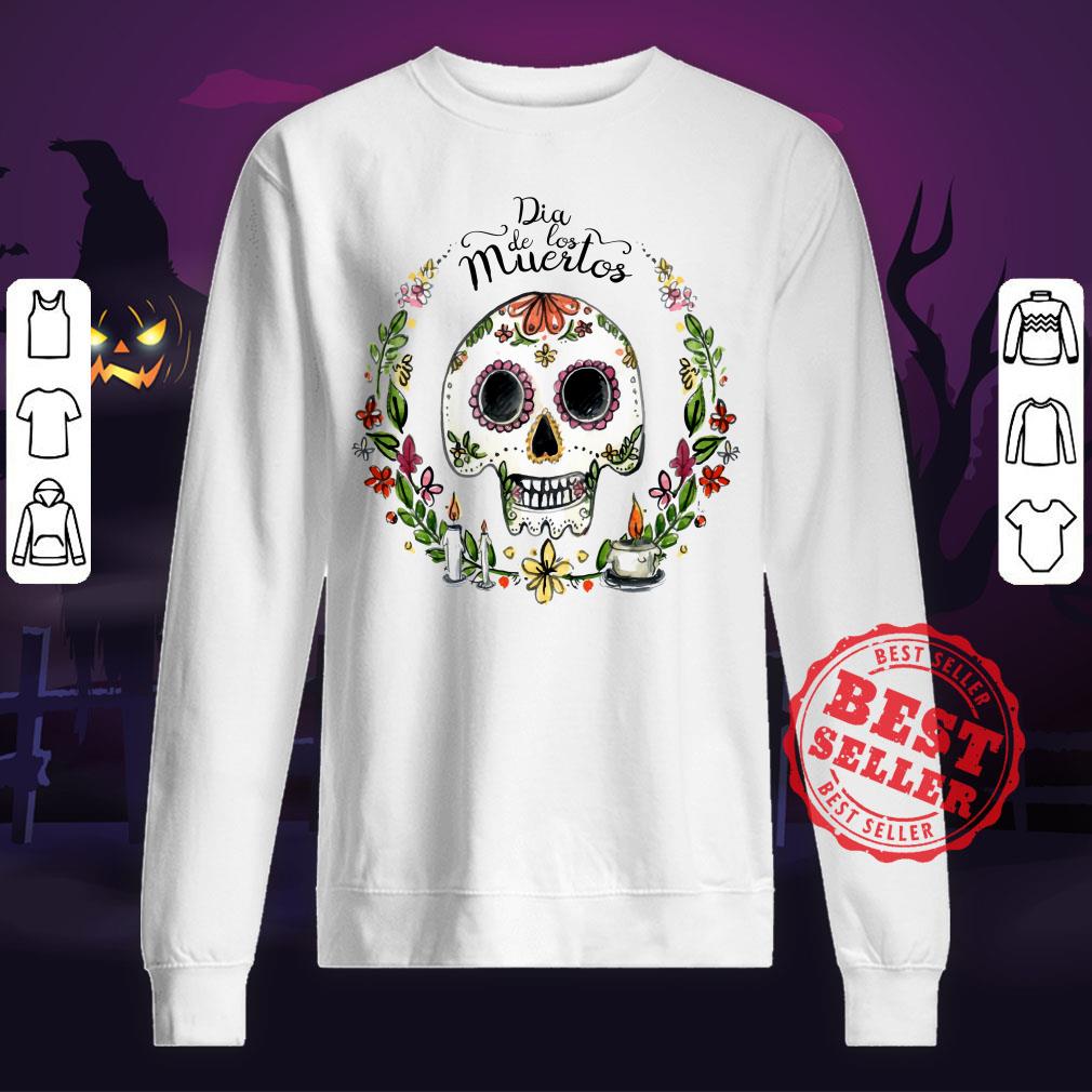 Dia De Los Muertos Sugar Skull Happy Holiday Shirt - Image 2