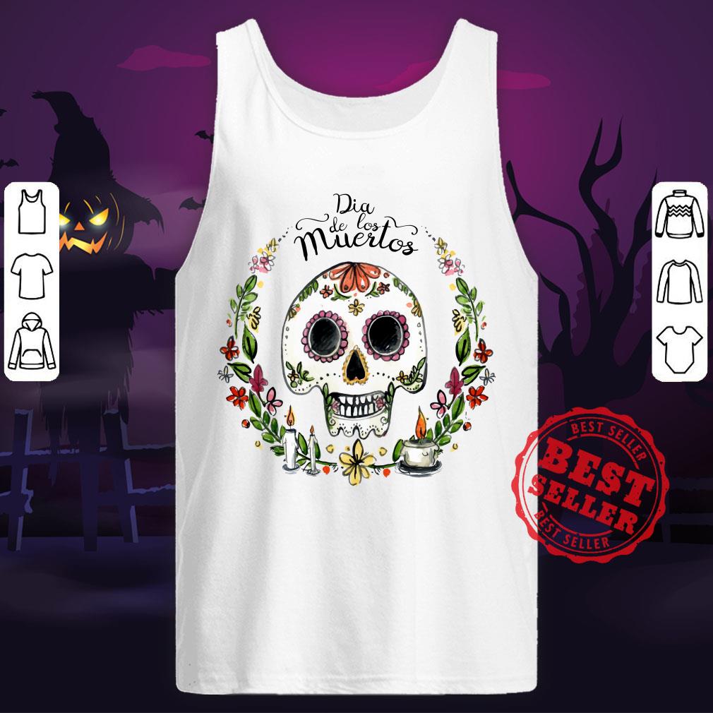 Dia De Los Muertos Sugar Skull Happy Holiday Shirt - Image 5