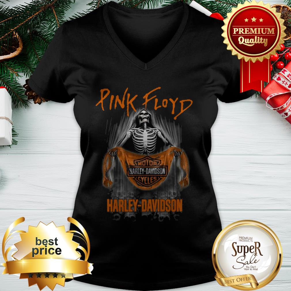 Pink Floyd Skull Motor Harley Davidson Cycles Shirt - Image 2