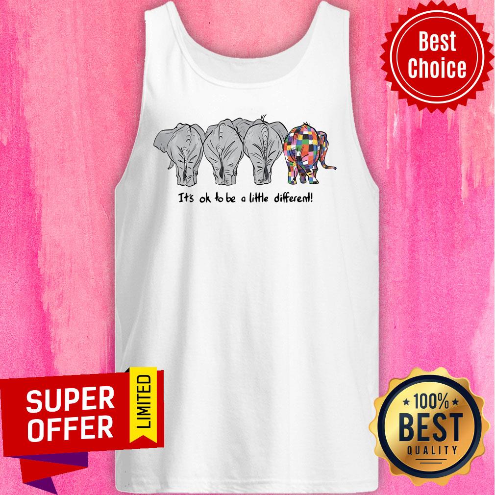 Elephant It's Ok To Be A Little Different Shirt - Image 3