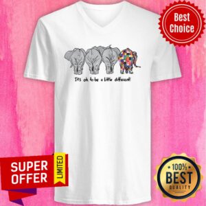 Alternative view of Elephant It's Ok To Be A Little Different Shirt