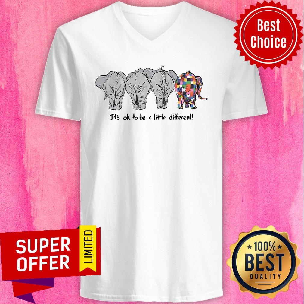 Elephant It's Ok To Be A Little Different Shirt - Image 2