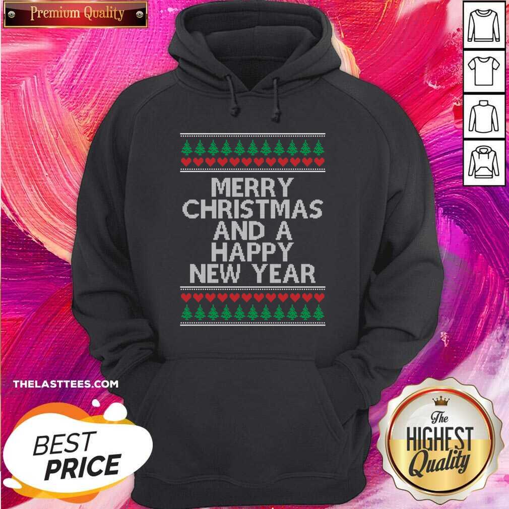 Funny Merry Christmas And A Happy New Year Ugly Shirt - Image 5