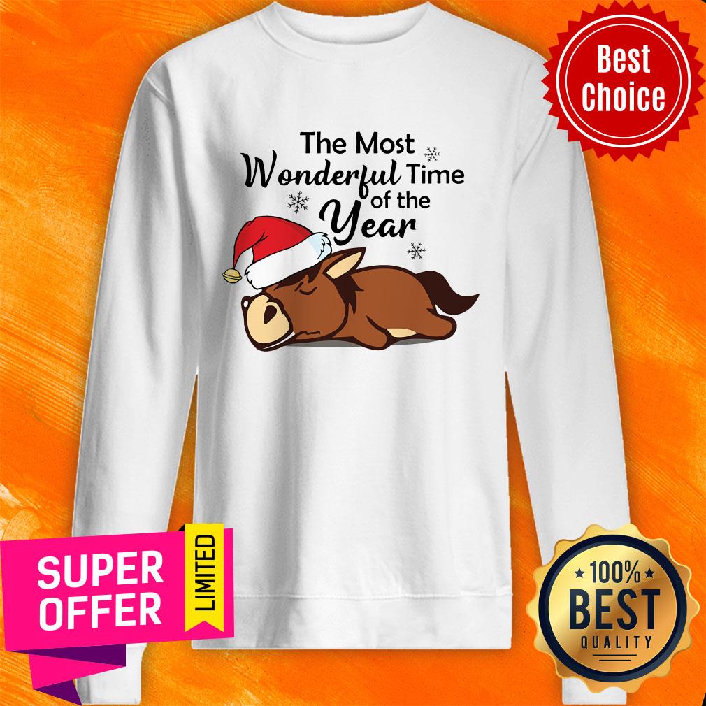Horse The Most Wonderful Time Of The Year Christmas Shirt - Image 5