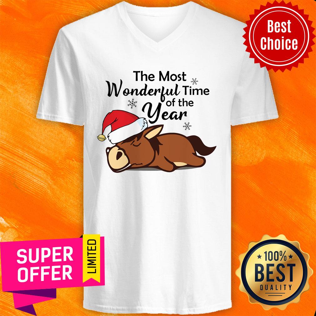 Horse The Most Wonderful Time Of The Year Christmas Shirt - Image 3