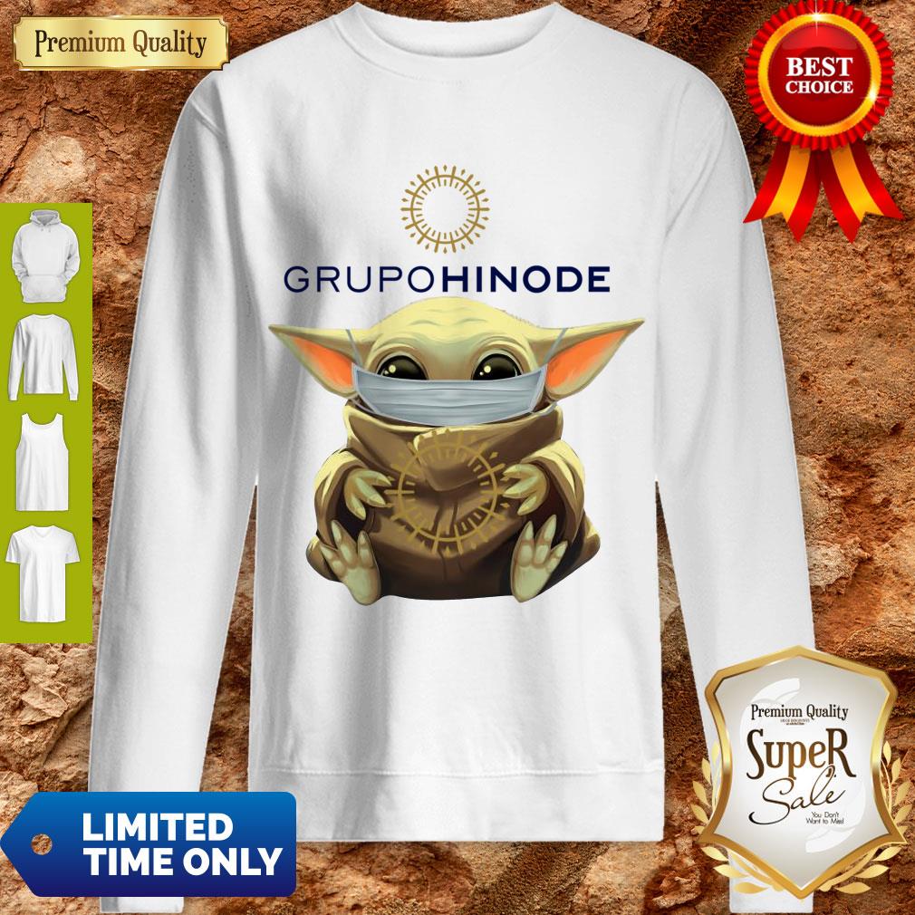Nice Baby Yoda Hug Grupo Hinode Mask Shirt - Image 3