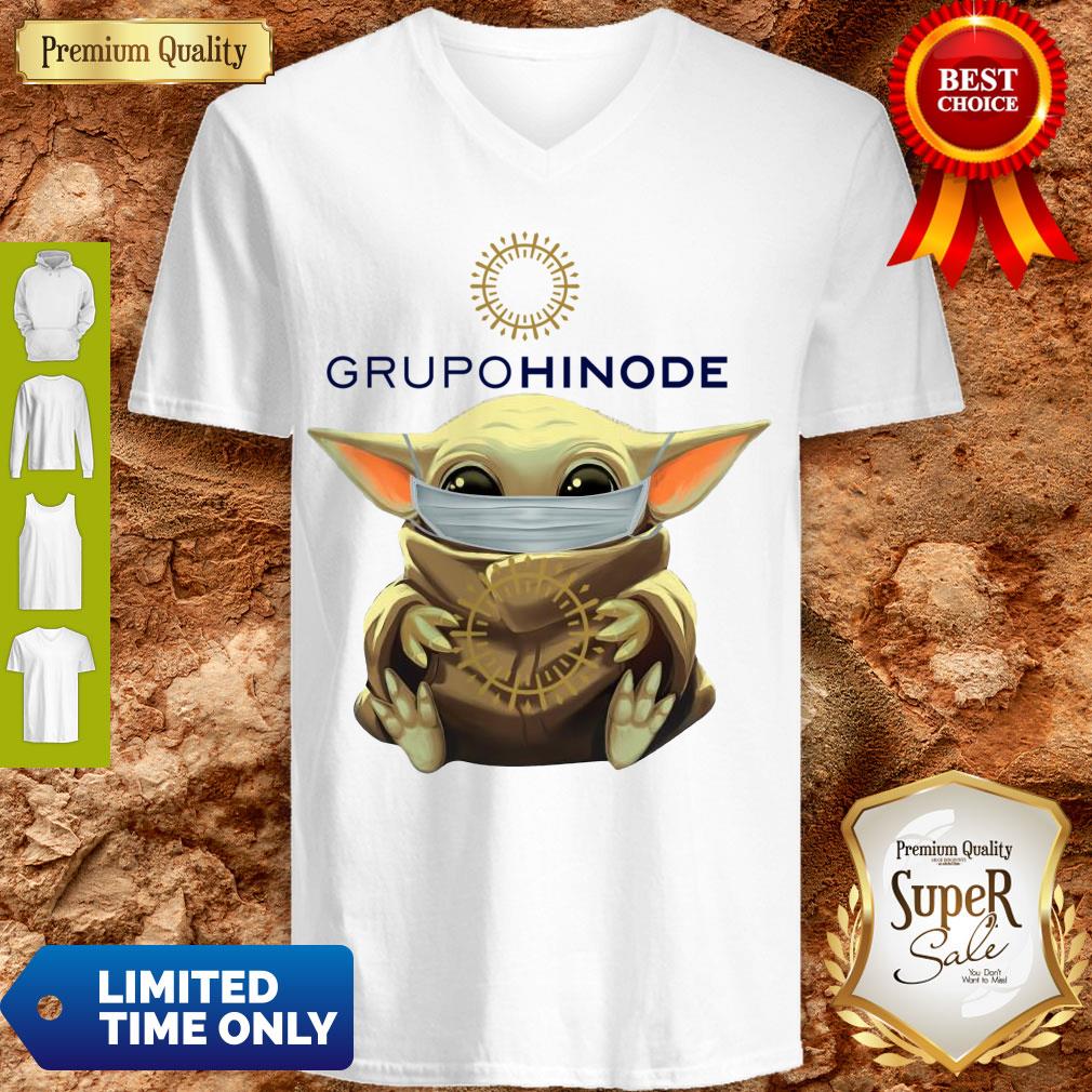 Nice Baby Yoda Hug Grupo Hinode Mask Shirt - Image 5