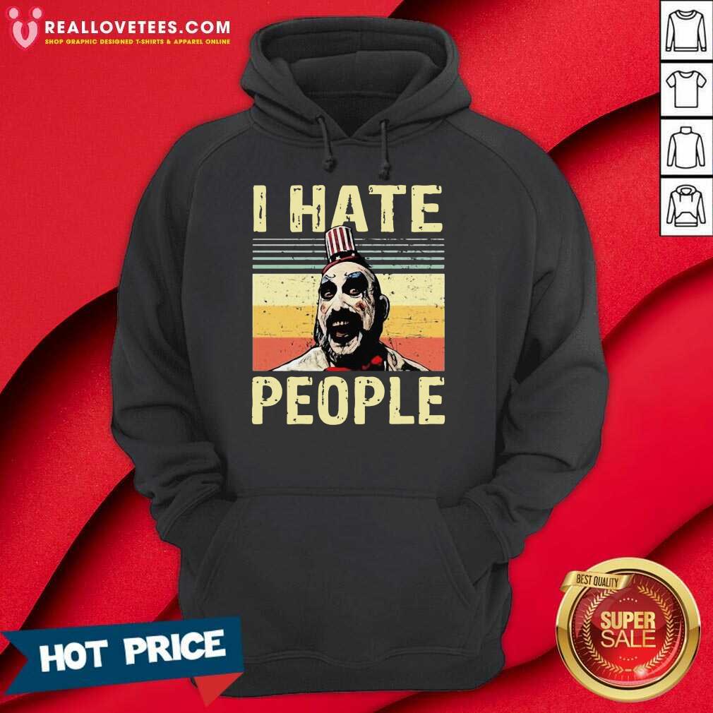 Captain Spaulding I Hate People Vintage Shirt - Image 5