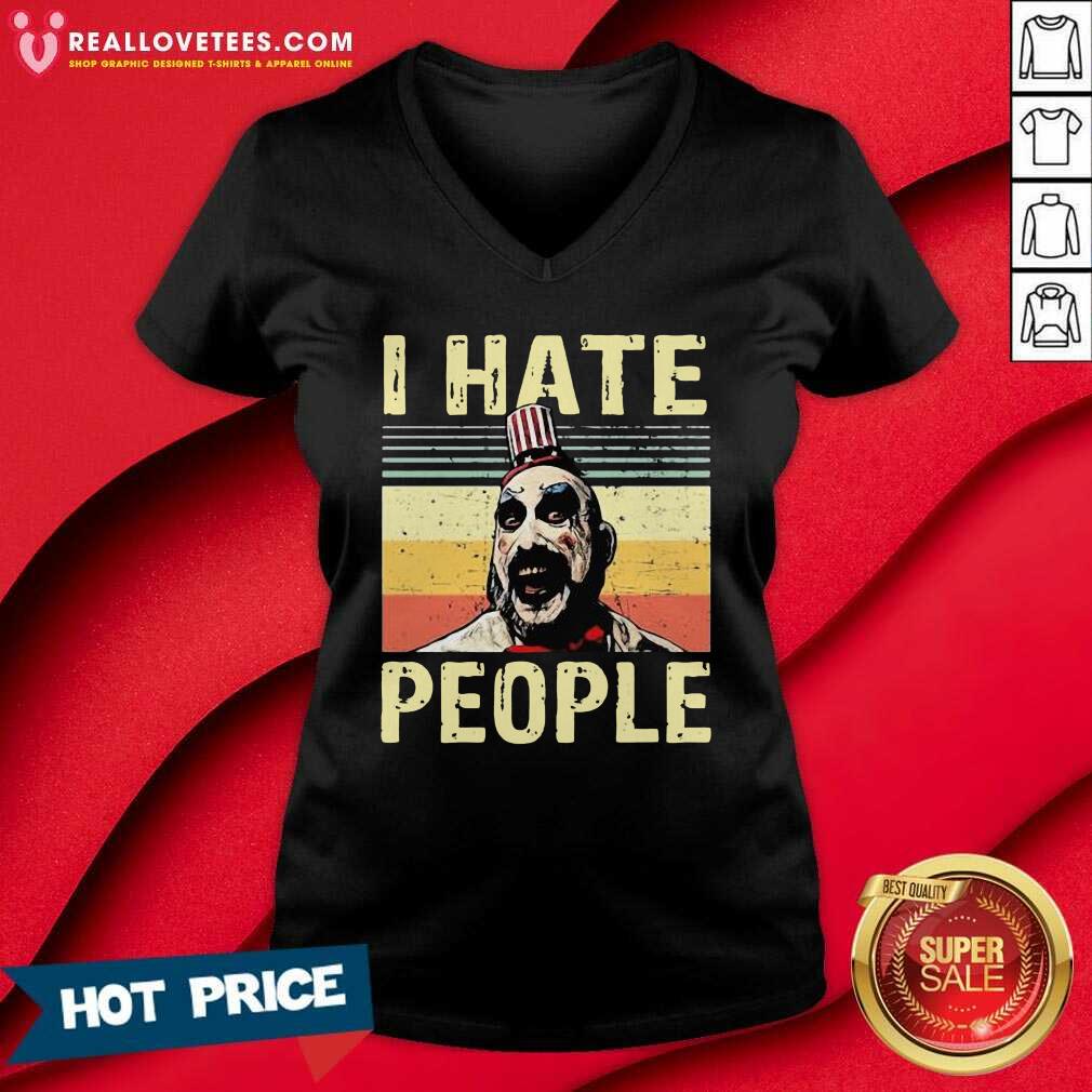 Captain Spaulding I Hate People Vintage Shirt - Image 2