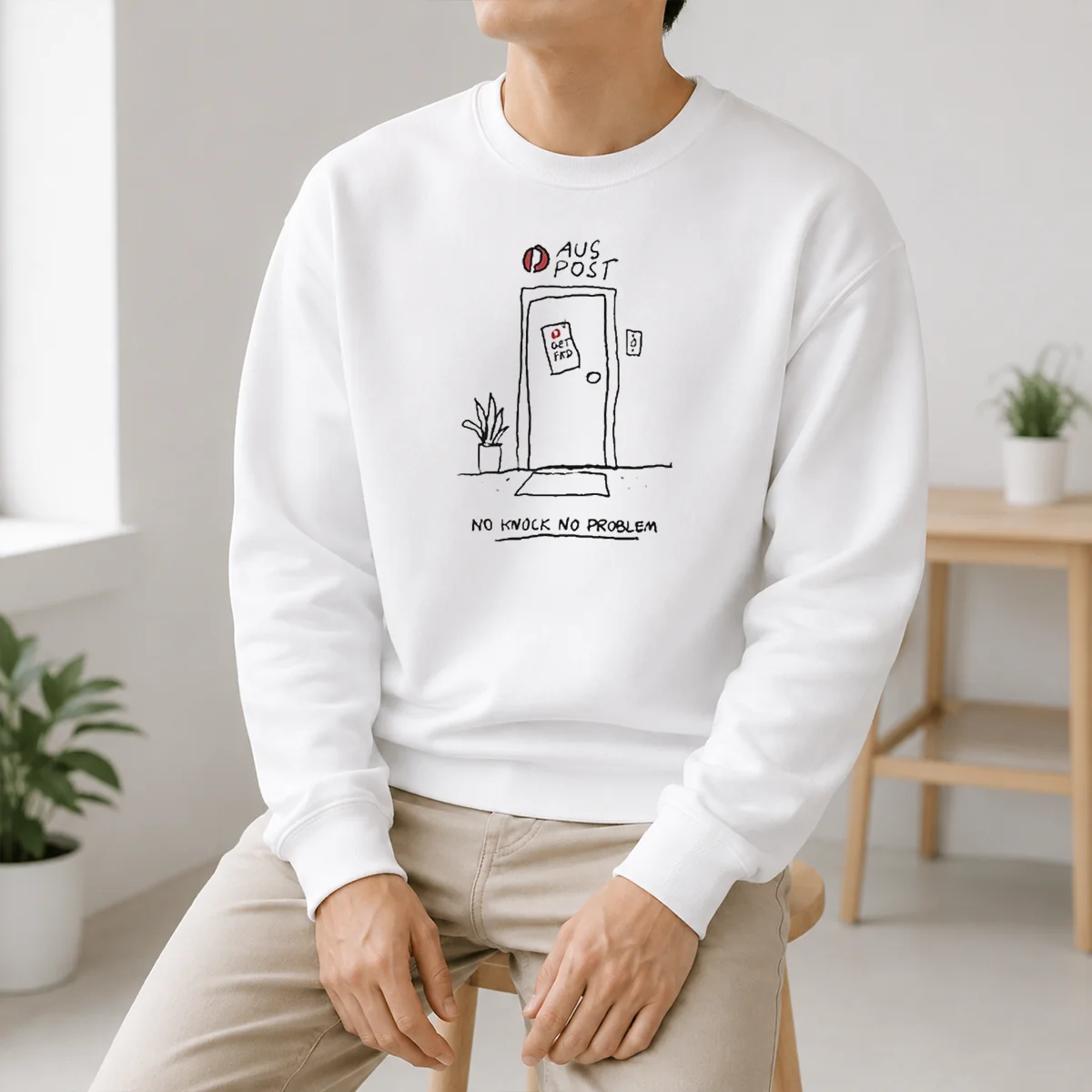 Funny Aus Post No Knock No Problem Shirt - Image 6